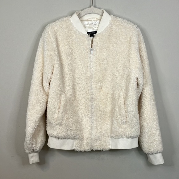 J Crew cream teddy zip up jacket - Picture 3 of 8